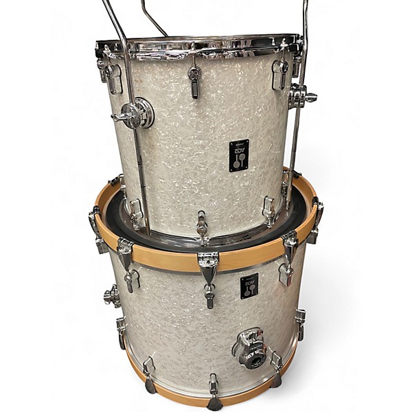 Used Sonare 6 Piece AQ2 WHITE MARINE PEARL Drum Kit