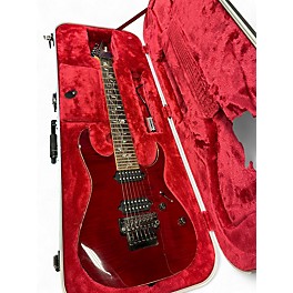 Used Ibanez JCRG20127 J Custom 7 String Crimson Red Trans Solid Body Electric Guitar