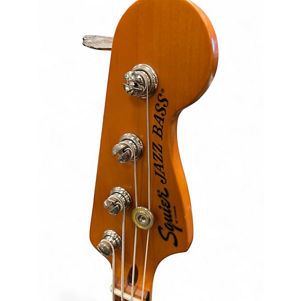 Used Squier Classic Vibe 70s Jazz Bass Black Electric Bass Guitar