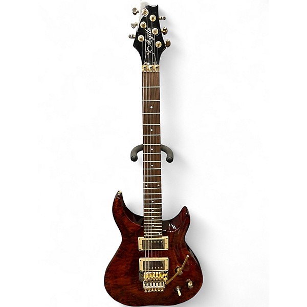 Used Agile PS970 BROWN QUILT Solid Body Electric Guitar