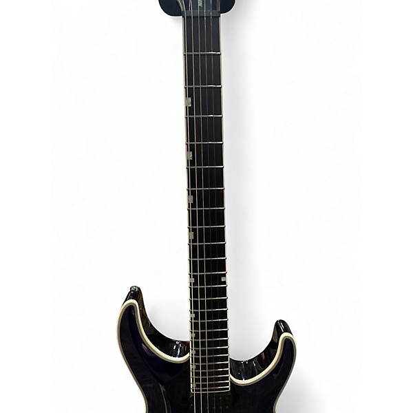 Used ESP LTD MH1000 Deluxe Trans Purple Solid Body Electric Guitar