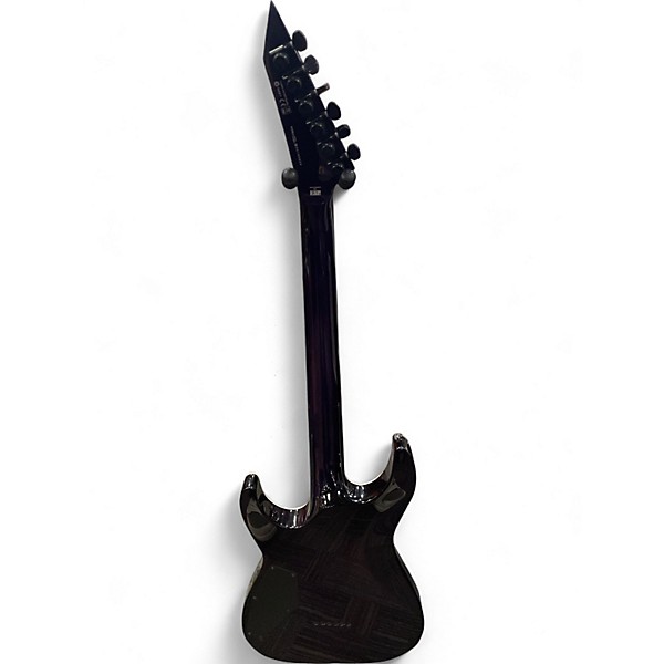 Used ESP LTD MH1000 Deluxe Trans Purple Solid Body Electric Guitar