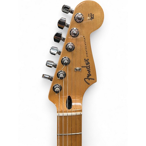 Used 2021 Fender LIMITED EDITION PLAYER STRAT HSS PLUS TOP Blue Burst Solid Body Electric Guitar