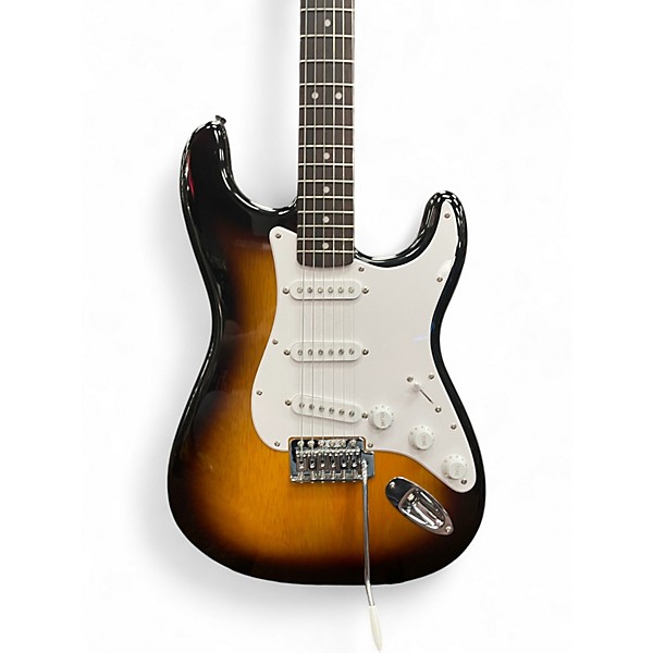 Used Squier Affinity Stratocaster Sunburst Solid Body Electric Guitar