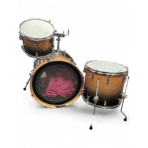 Used PDP by DW 3 Piece Concept Series BLACK TO NATURAL FADE Drum Kit