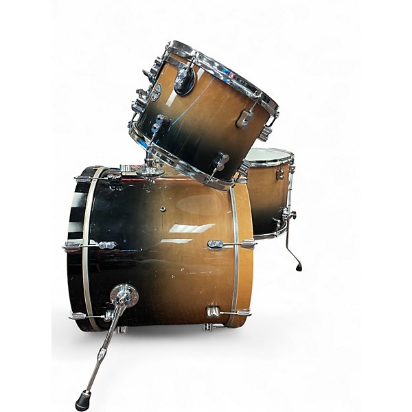 Used PDP by DW 3 Piece Concept Series BLACK TO NATURAL FADE Drum Kit