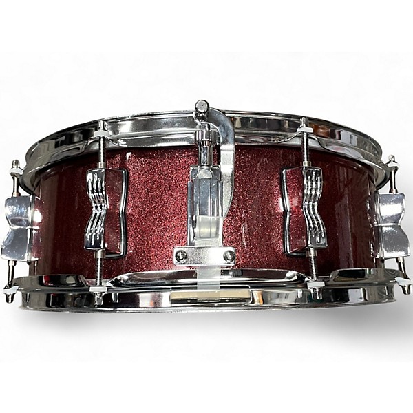 Used Ludwig 14X4.5 Breakbeats By Questlove Snare Red Sparkle Drum