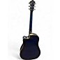 Used Ibanez V70CE Transparent Blue Acoustic Electric Guitar