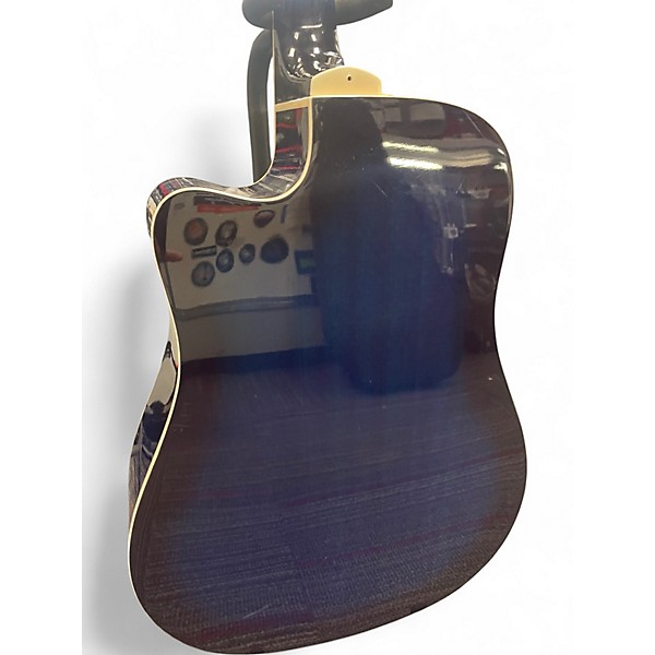 Used Ibanez V70CE Transparent Blue Acoustic Electric Guitar