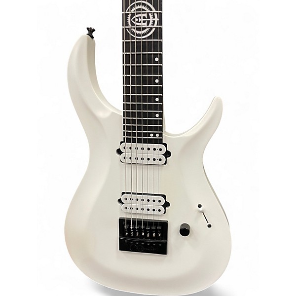 Used Kiesel ANDY JAMES AJ7E SIGNATURE WHITE Solid Body Electric Guitar