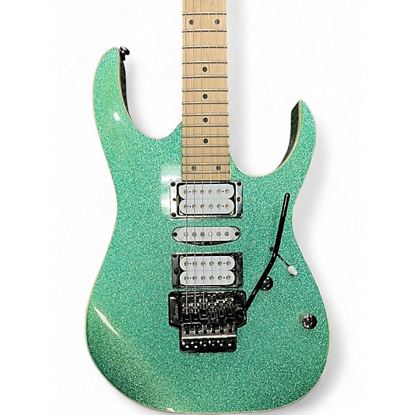 Used Ibanez RG470MSP TURQUOISE SPARKLE Solid Body Electric Guitar
