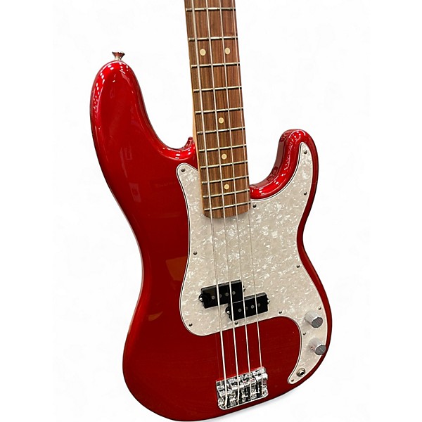 Used 2023 Fender Player Precision Bass Candy Apple Red Electric Bass Guitar
