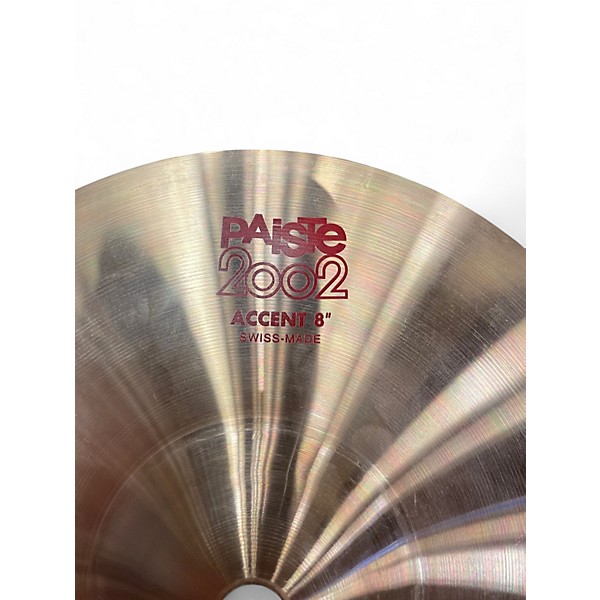 Used Paiste 8in 2002 ACCENT Cymbal