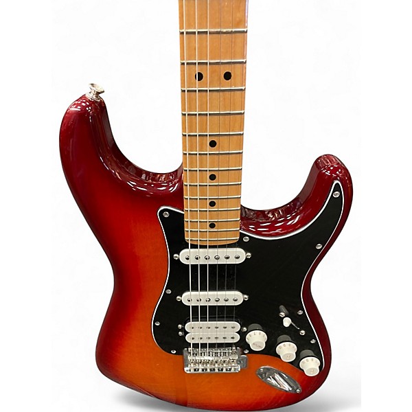 Used Fender Player Stratocaster HSS Cherry Sunburst Solid Body Electric Guitar