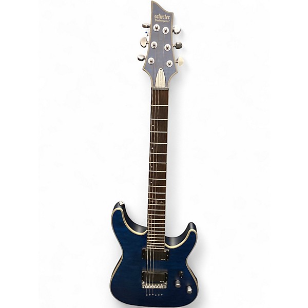 Used Schecter Guitar Research C1 Platinum Blue Solid Body Electric Guitar