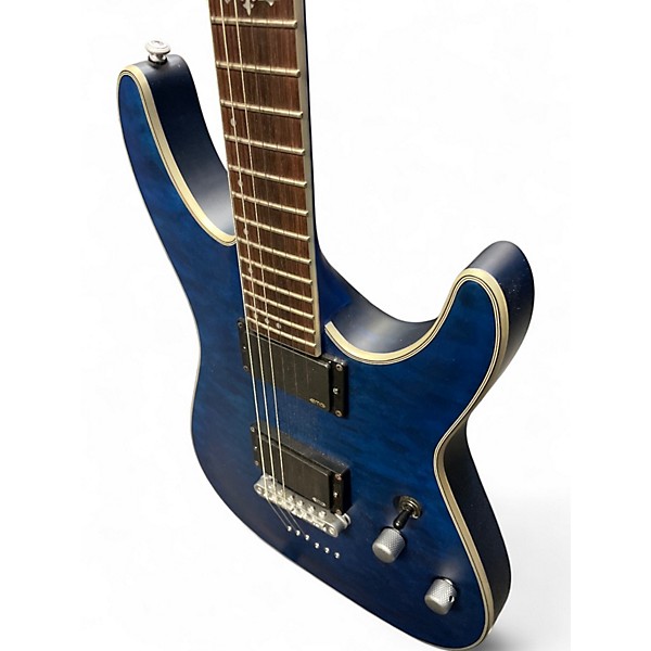 Used Schecter Guitar Research C1 Platinum Blue Solid Body Electric Guitar