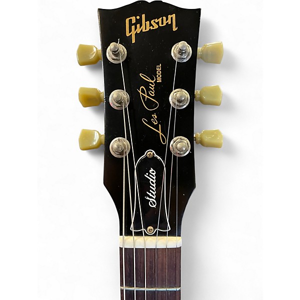 Used Gibson Les Paul Studio Black Solid Body Electric Guitar