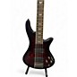 Used Schecter Guitar Research STILLETO EXTREME 5 Trans Red Electric Bass Guitar
