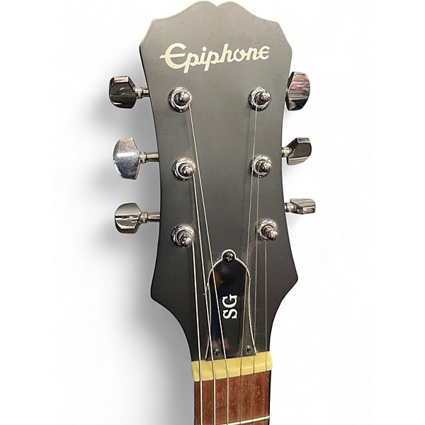 Used Epiphone SG Satin Black Solid Body Electric Guitar