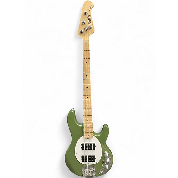 Used Sterling by Music Man Sub Series Sting Ray Green Electric Bass Guitar