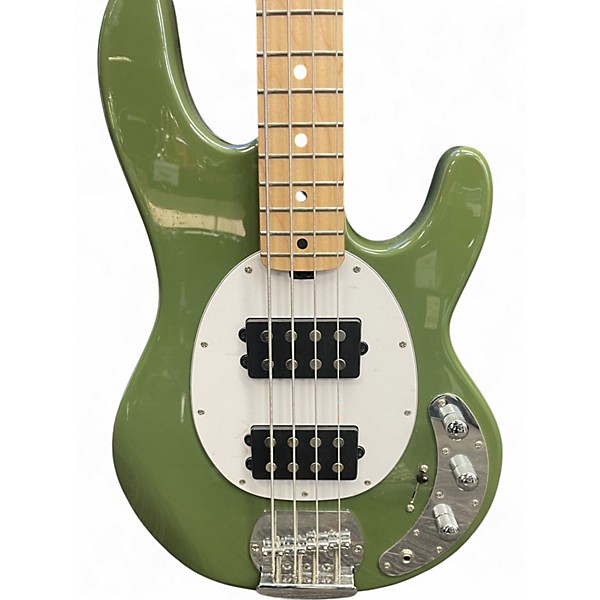 Used Sterling by Music Man Sub Series Sting Ray Green Electric Bass Guitar