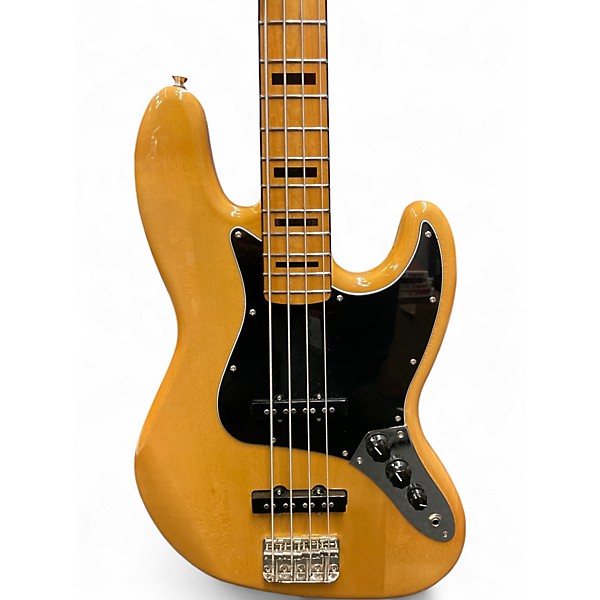Used Squier SQ CV 70s JAZZ BASS MN NAT Natural Electric Bass Guitar