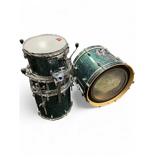 Used Gretsch Drums 4 Piece Catalina Club Series Ocean Sparkle Drum Kit