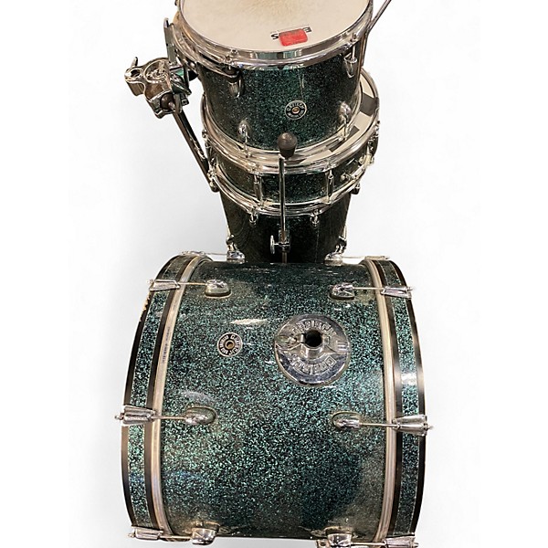 Used Gretsch Drums 4 Piece Catalina Club Series Ocean Sparkle Drum Kit