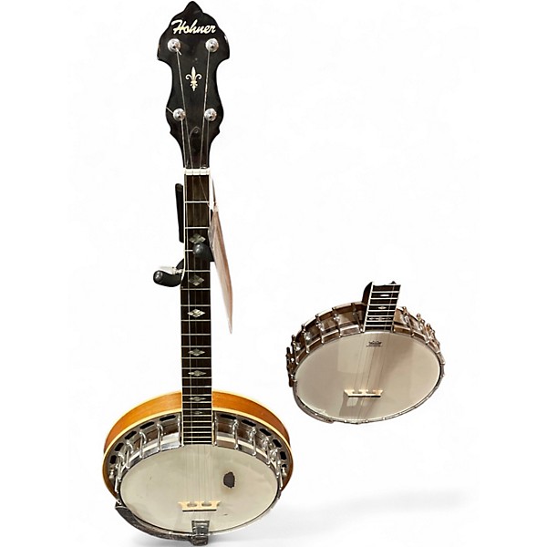 Used Hohner 5 STRING FOLK Natural Banjo