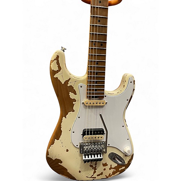 Used Charvel Henrik Danhage Limited Edition Signature Pro-Mod So-Cal HS White Relic Solid Body Electric Guitar