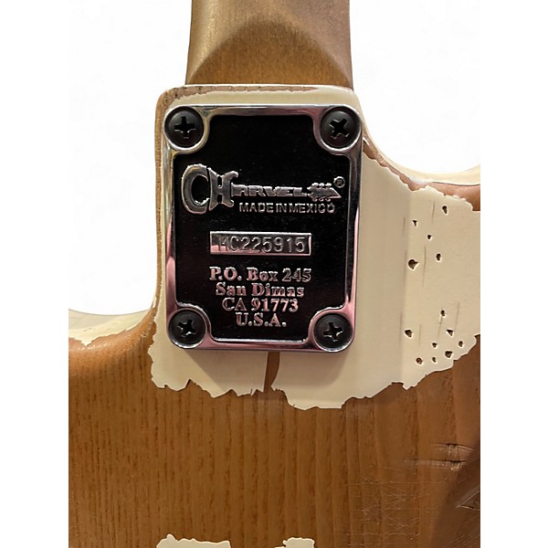 Used Charvel Henrik Danhage Limited Edition Signature Pro-Mod So-Cal HS White Relic Solid Body Electric Guitar