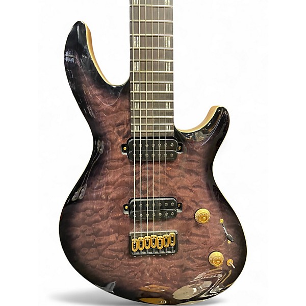 Used ESP LTD Javier Reyes JR-7 Faded Blue Sunburst Solid Body Electric Guitar