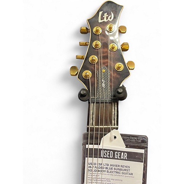 Used ESP LTD Javier Reyes JR-7 Faded Blue Sunburst Solid Body Electric Guitar