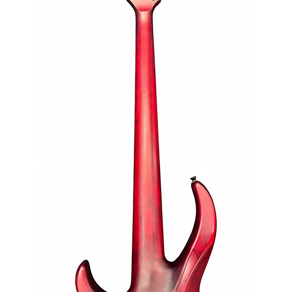 Used Iyv IBA-500 Transparent Red Electric Bass Guitar