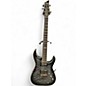 Used Schecter Guitar Research Hellraiser C1 Floyd Rose Sustaniac Trans Black Solid Body Electric Guitar