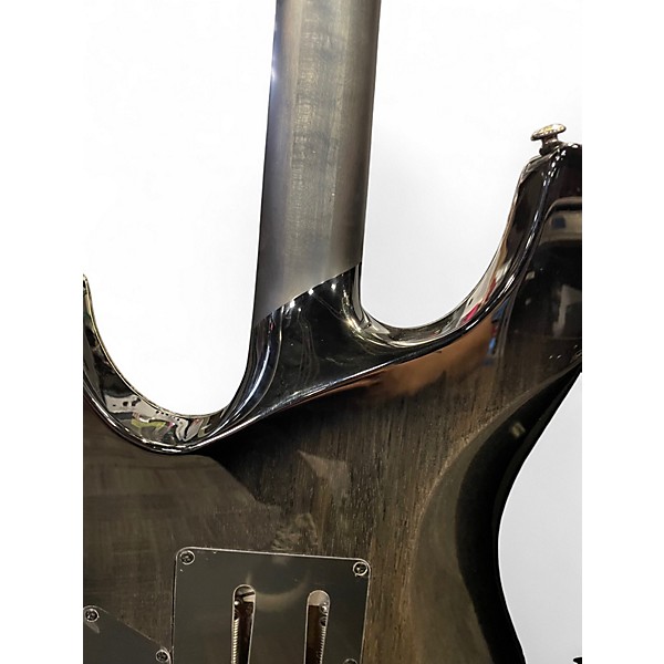 Used Schecter Guitar Research Hellraiser C1 Floyd Rose Sustaniac Trans Black Solid Body Electric Guitar