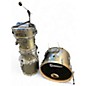 Used Premier 5 Piece CABRIA Metallic Silver Drum Kit