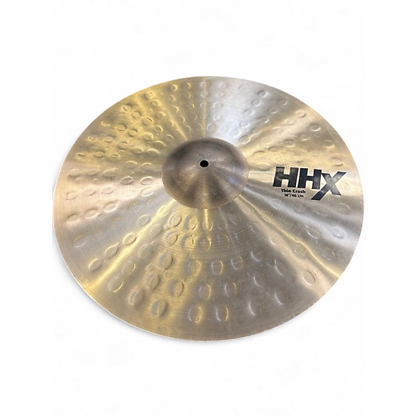 Used SABIAN 18in HHX THIN CRASH Cymbal
