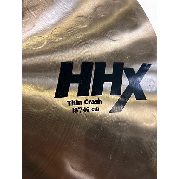 Used SABIAN 18in HHX THIN CRASH Cymbal