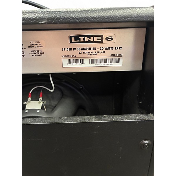 Used Line 6 Spider IV 30W 1x12 Guitar Combo Amp