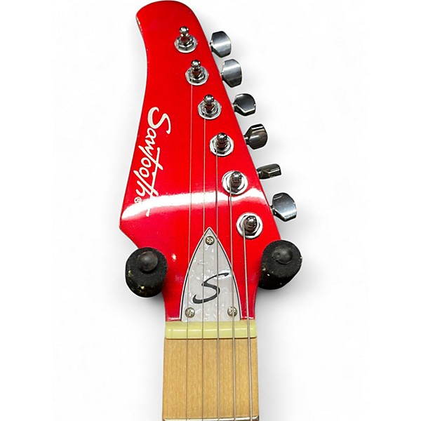 Used Sawtooth ST-ES Candy Apple Red Solid Body Electric Guitar