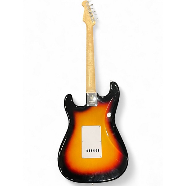 Used Donner Standard S style 2 Tone Sunburst Solid Body Electric Guitar