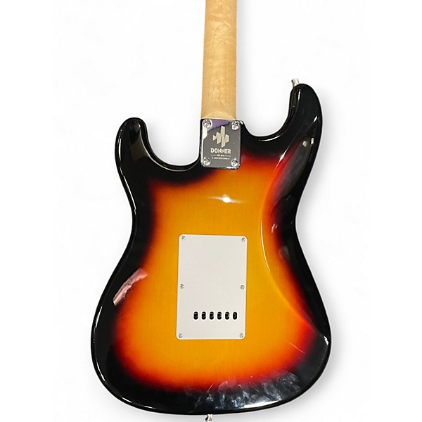 Used Donner Standard S style 2 Tone Sunburst Solid Body Electric Guitar