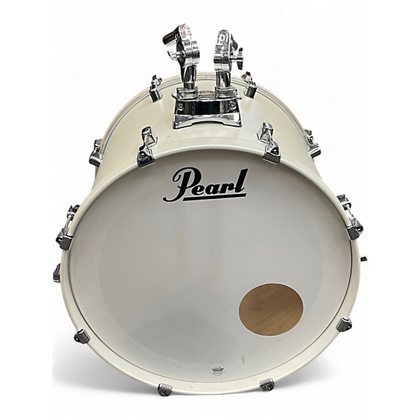 Used Pearl 7 Piece Decade Maple White Satin Pearl Drum Kit