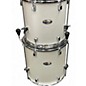 Used Pearl 7 Piece Decade Maple White Satin Pearl Drum Kit
