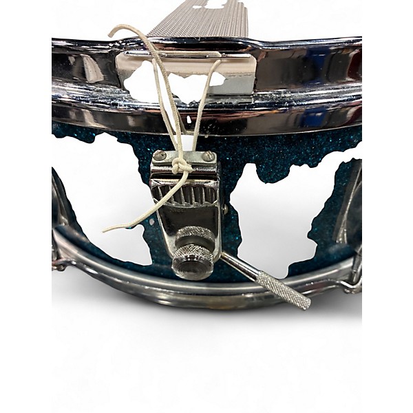 Used Slingerland 5.5X14 Sound King Blue Sparkle Drum