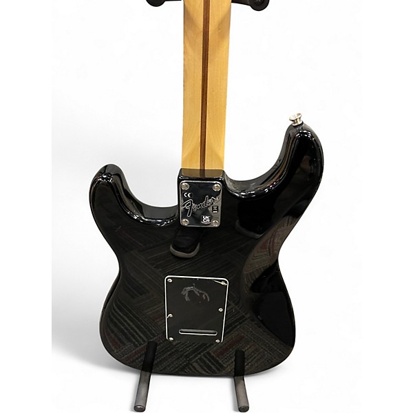 Used Fender American Performer Stratocaster HSS Black and White Solid Body Electric Guitar
