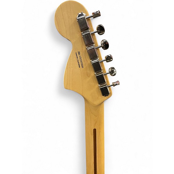 Used Fender American Performer Stratocaster HSS Black and White Solid Body Electric Guitar