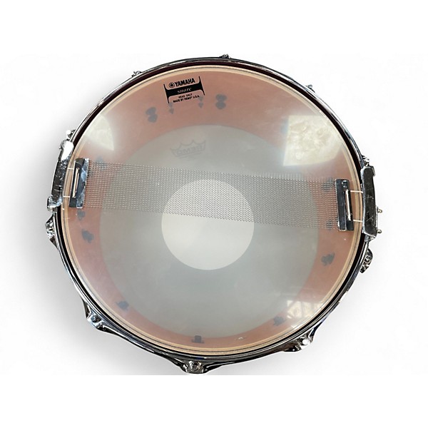 Used Yamaha 6X14 Absolute Snare Candy Apple Red Drum