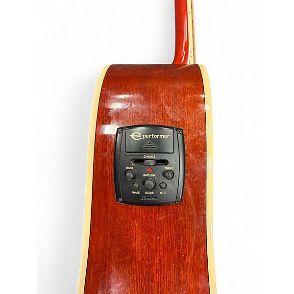 Used 2017 Epiphone Hummingbird Pro Sunburst Acoustic Electric Guitar